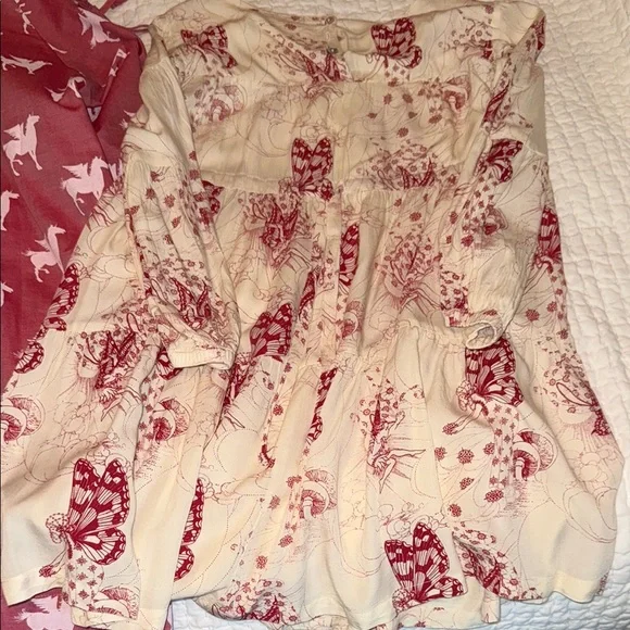 Pink & Cream Matching Girls Set Pegasus and Fairy Prints size 10 years